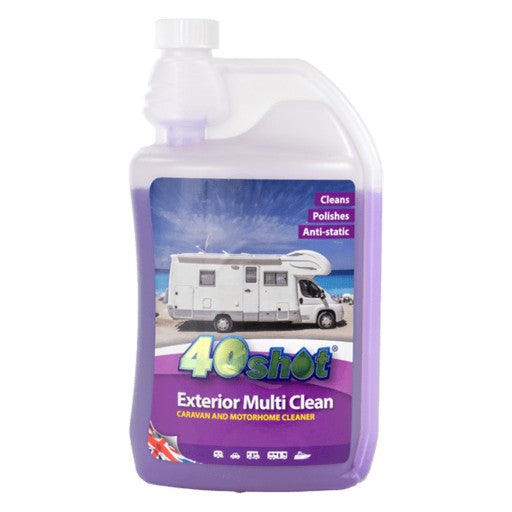 1 Litre 40 Shot Exterior Multi Purpose Caravan Clear - Cleans Black Streaks