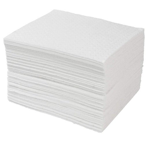 X200 Pack Of Oil White Spill Pads - Absorbs Oil Fuel Diesel