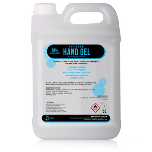 TCH Premium 70% Alcohol Hand Sanitiser Gel - 5L Bulk Refill