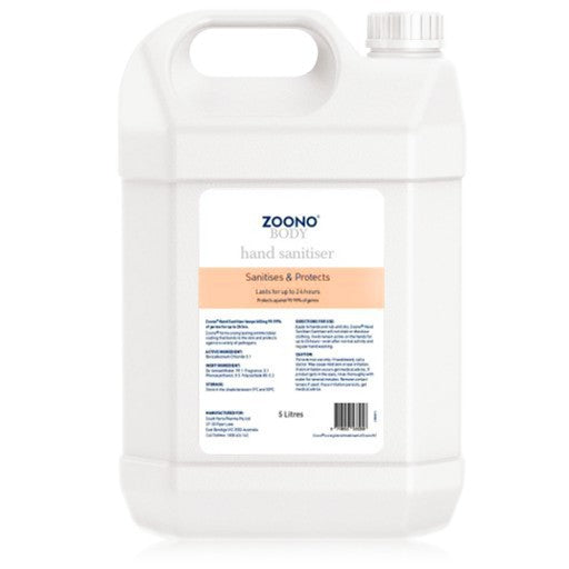 5L - Zoono Hand Sanitiser - Alcohol Free - Lasts Up To 24 Hours