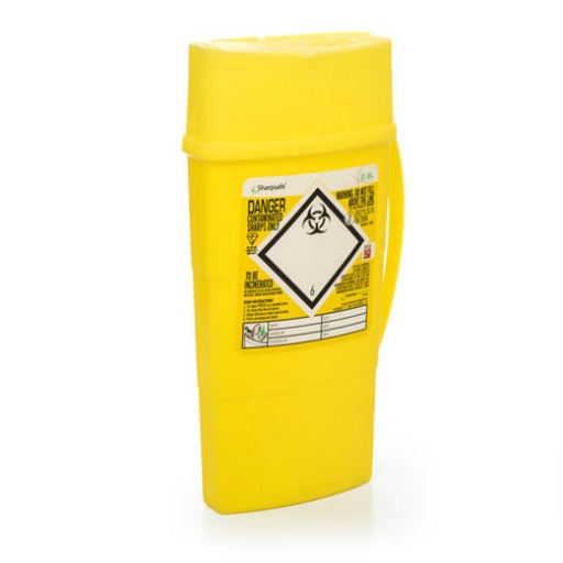 SharpSafe Sharps Bins - 0.6 Litre